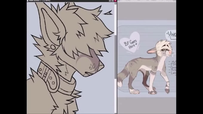 draw you furry and anime art