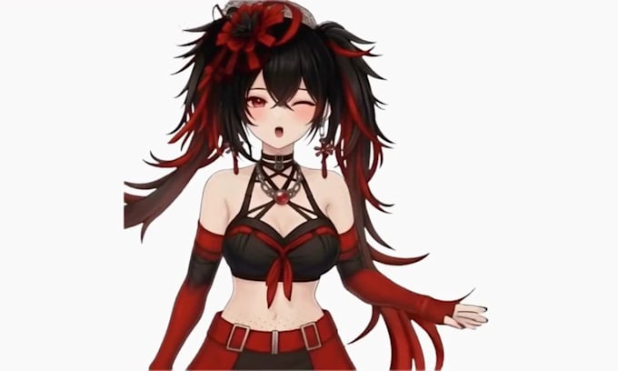 create custom 3d vtuber model rigging ready to stream vroid vrchat avatar model