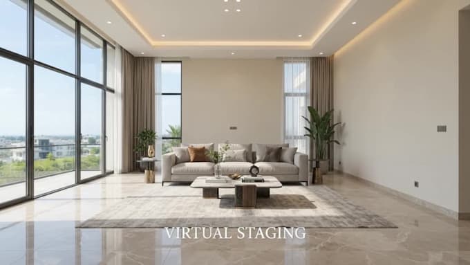 create real estate virtual staging, renovation and architectural visualization