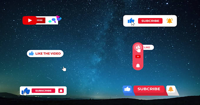 create eye catching youtube subscribe and bell animation