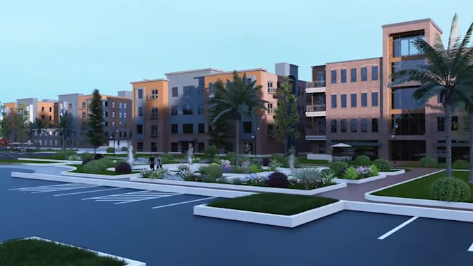 cinematic 3d architectural walkthrough animation and exterior rendering