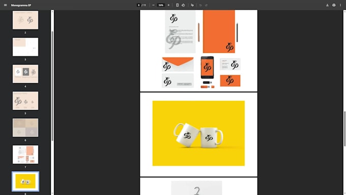 create your brand identity and card