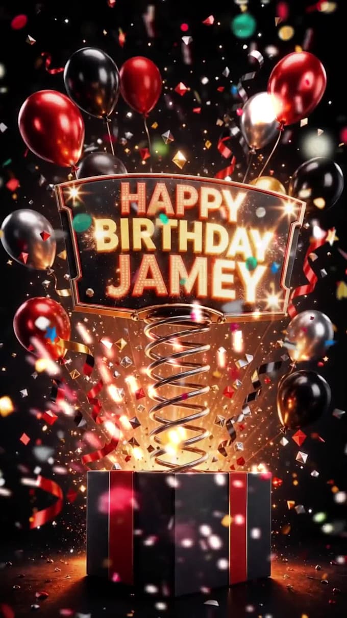 create an adult personalized birthday video