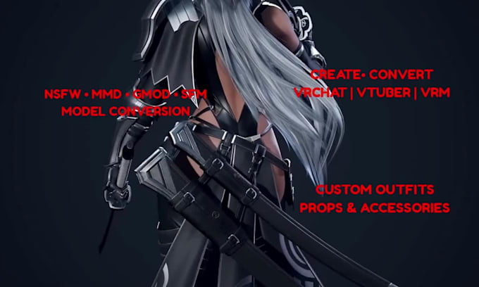 create and convert 3d nsfw character model, 3d vtuber, vrm, mmd koikatsu model