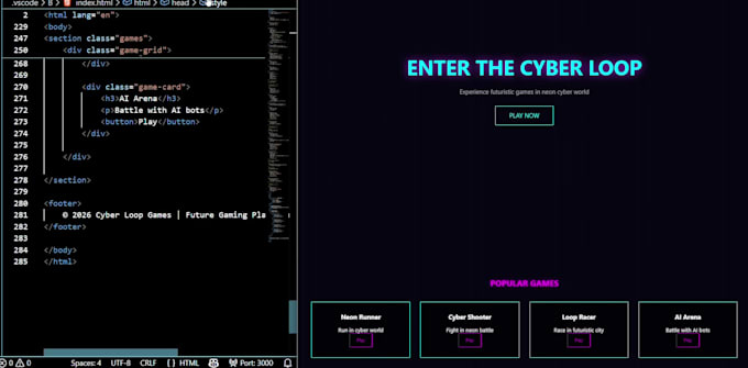 create or fix HTML CSS webiste