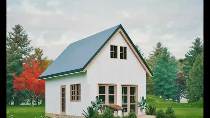 design barndominium construction drawings with 3d renders