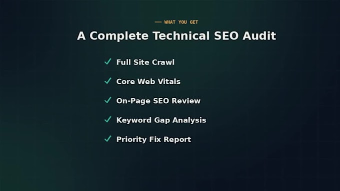 a complete technical and website SEO audit and solutions