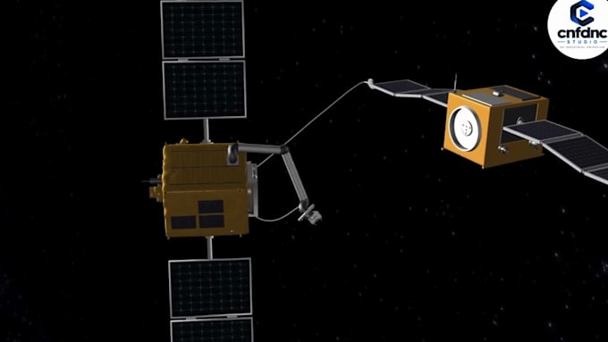 do 3d aerospace engineering, science animation, 3d spacecraft satellite