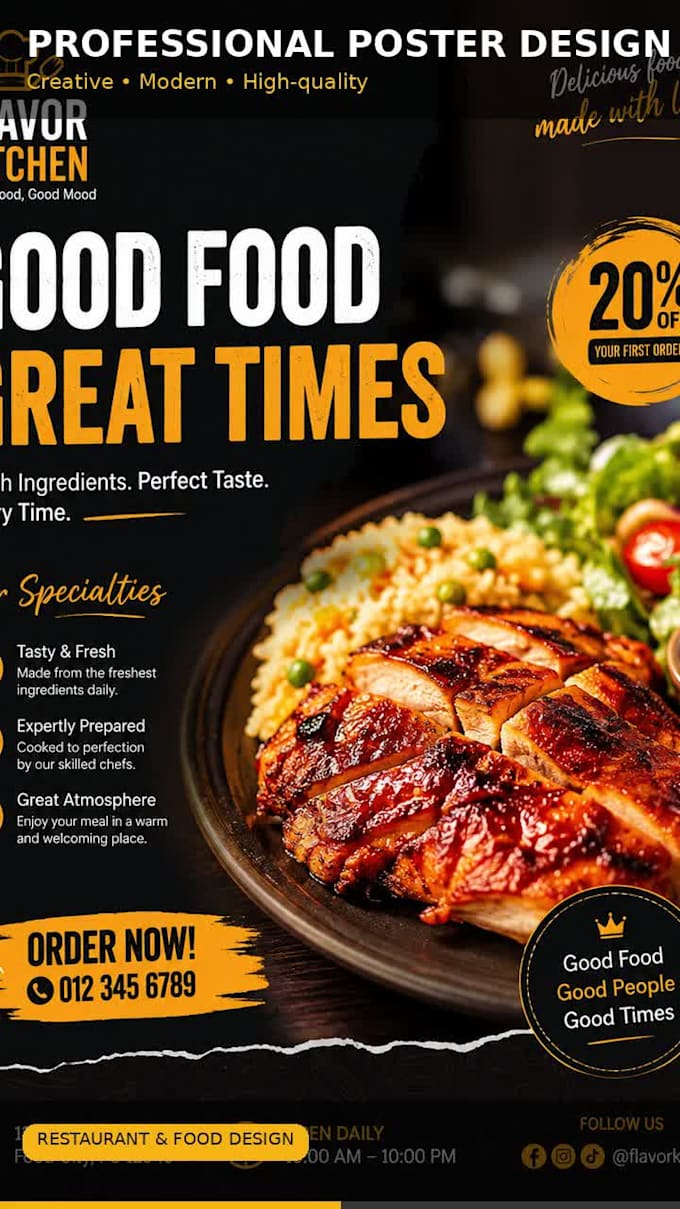 design a professional and eyecatching poster