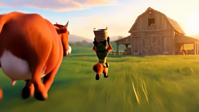 create cinematic ai animation and 3d pixar style character video