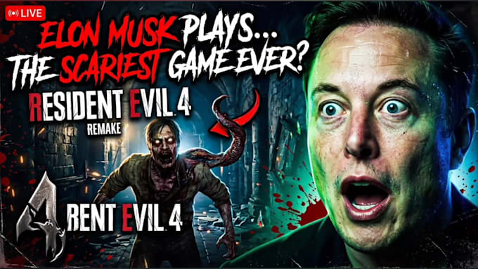 design clickbait horror youtube thumbnails and scary cover art