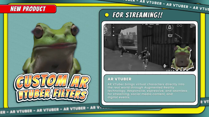 create custom 3d ar avatar like the burnt peanut style for twitch streaming