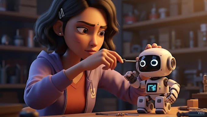 create a custom 3d pixar style cartoon character ,avatar
