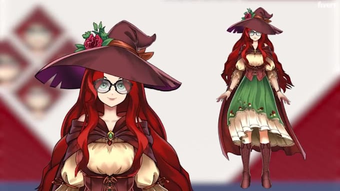 design rig pro vtuber character in live2d,3d,2d streaming avater vtuber model