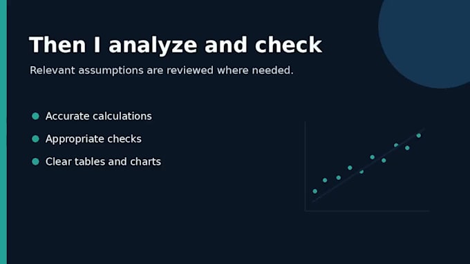 perform statistical analysis and explain results