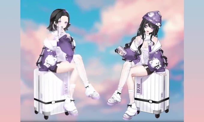 design 2d vtuber model, avatar, vtuber rigging, and high quality live2d model
