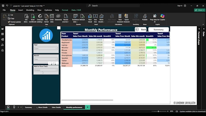 create professional power bi dashboards