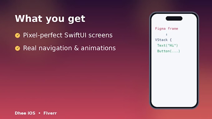 convert your figma design into a working swiftui prototype