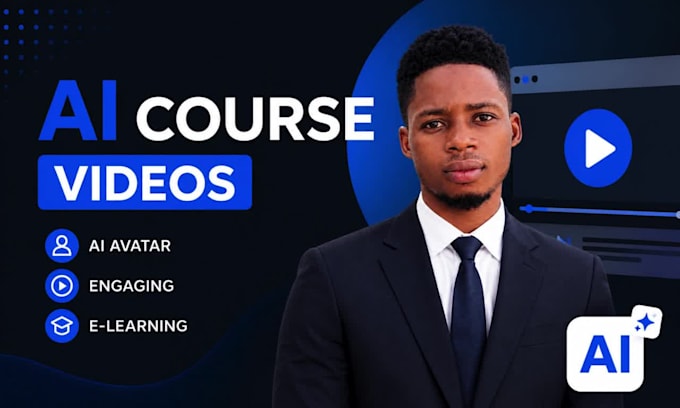 create ai elearning course videos