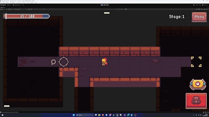 develop your 2d game idea in unity