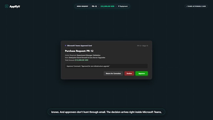 build a purchase request approval workflow in microsoft 365