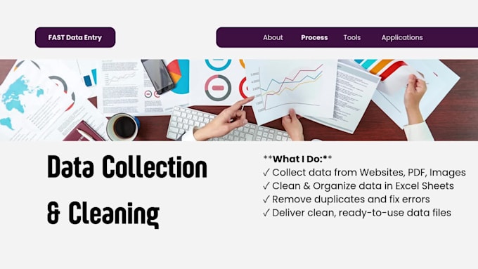 do professional data entry, PDF to excel, HTML and CSS work