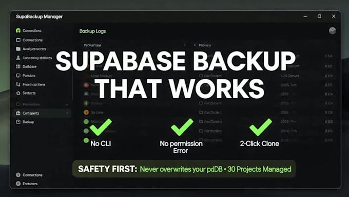safely backup and clone your supabase database