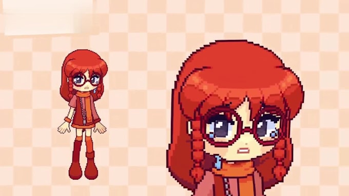 design and rig live2d pixel art