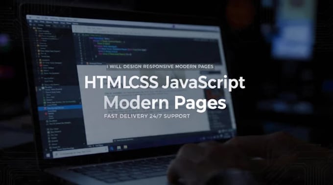 develop responsive website in HTML CSS js wordpress using vs code or notepad