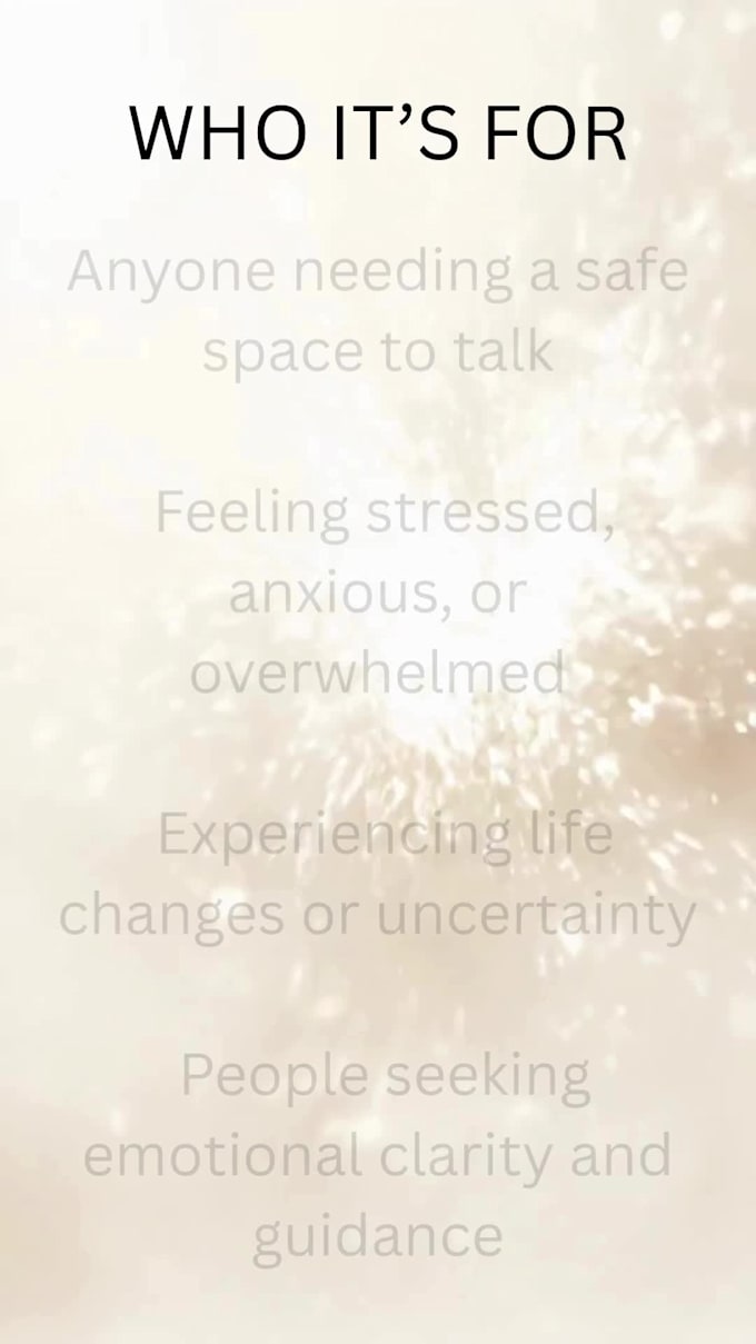 provide trauma informed support and a safe space to talk
