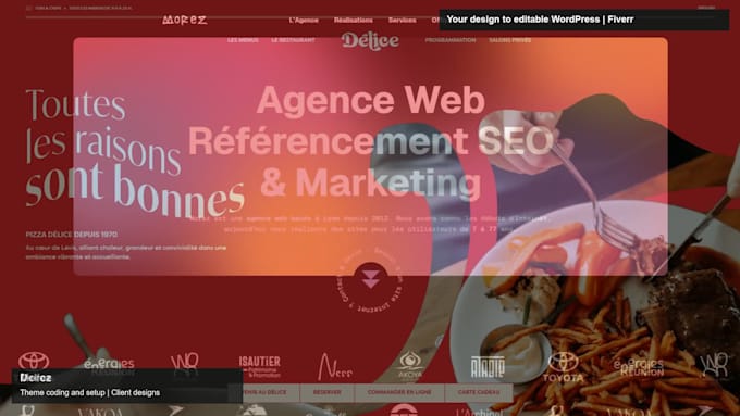convert your design or screenshot to wordpress