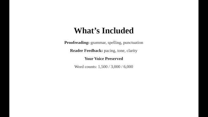 proofread your fiction or nonfiction book
