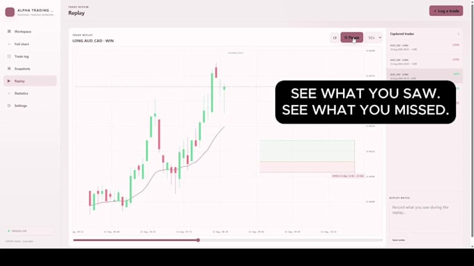 build a custom trading journal and replay desk