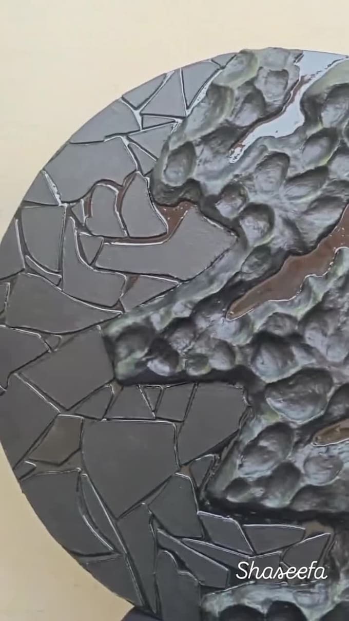 paint a custom handmade abstract acrylic artwork on canvas