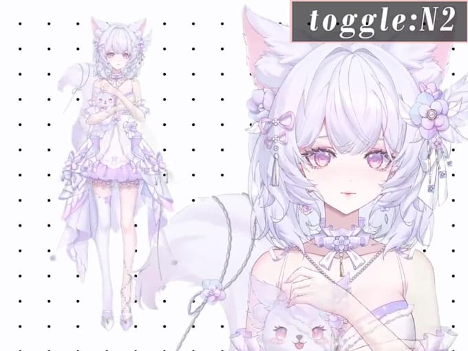 design and rig live 2d model live 2d vtuber model png vtuber model vtuber model