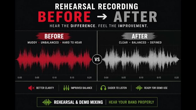 mix your rehearsal or demo recordings