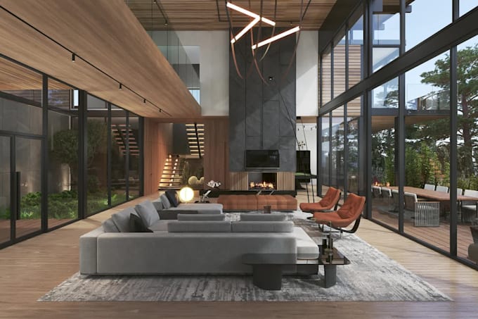 create photorealistic 3d interior, exterior and architectural rendering