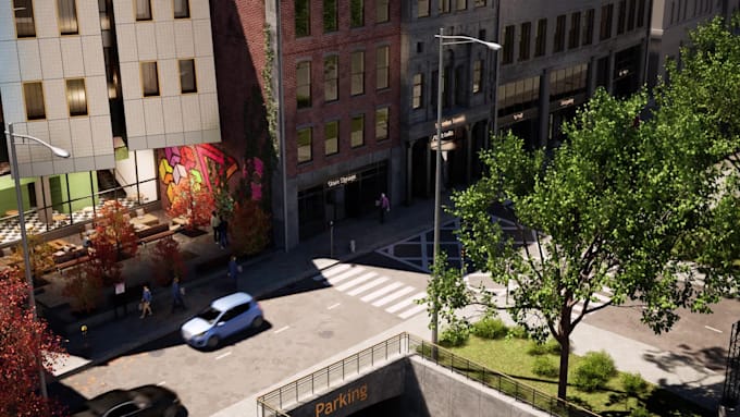 do something good about 3d rendering and 3d building