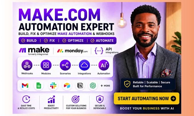 fix make com made com webhook automation make automation make com automation