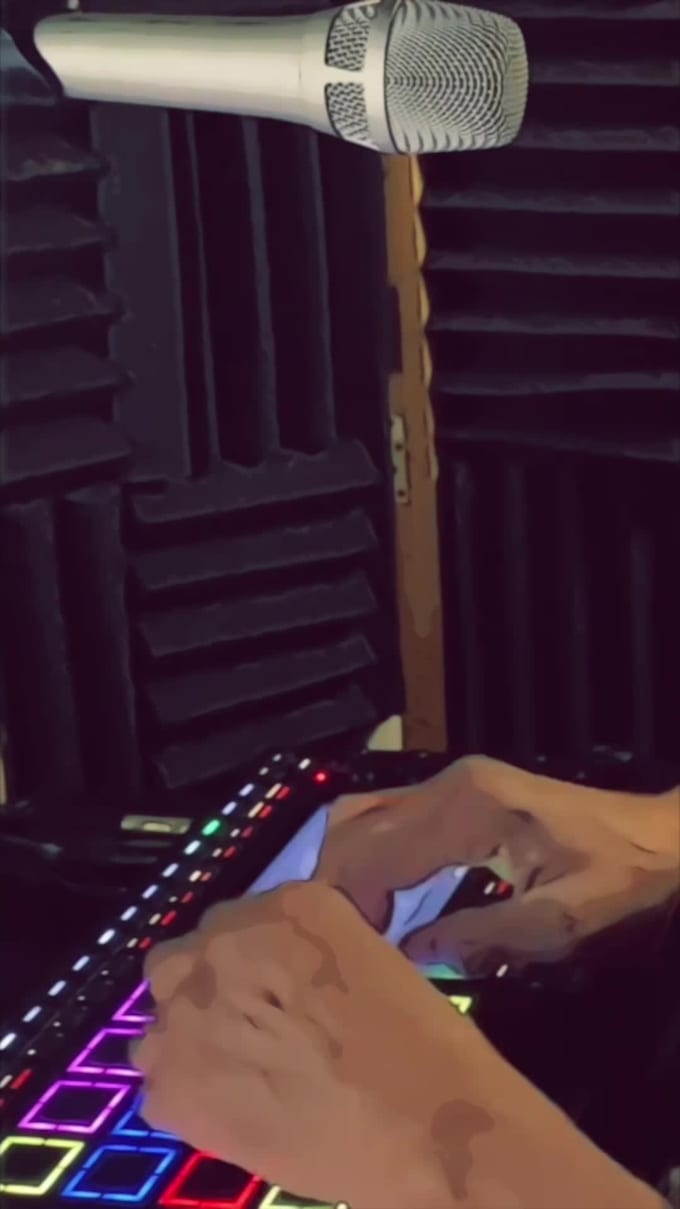 record a live mpc finger drumming video for you