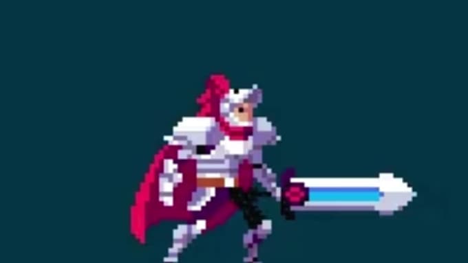 do pixel art character animation, spritesheet, rpg maker, 8bit, game assets