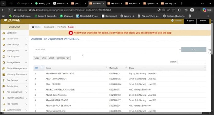 build or fix your laravel web application and API