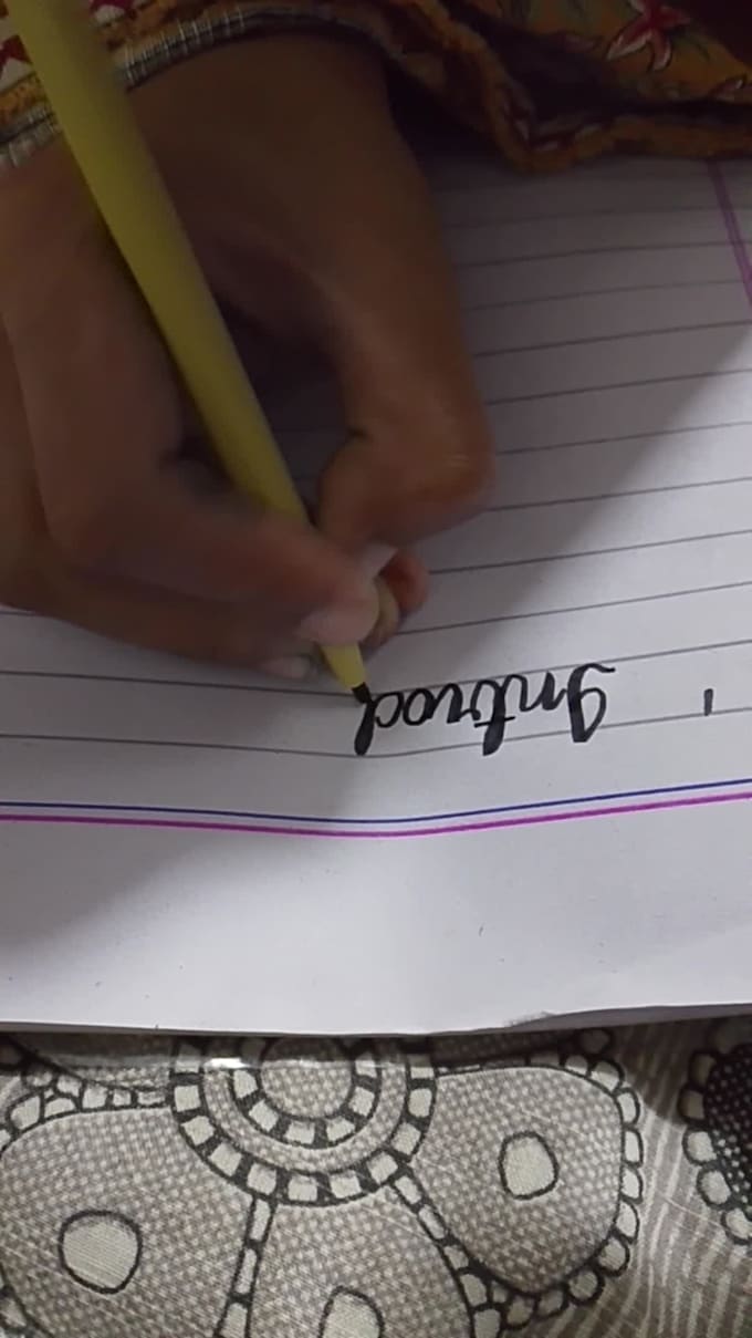write any document in hand writing