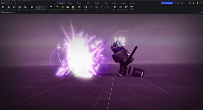 create roblox vfx, combat abilities and battlegrounds