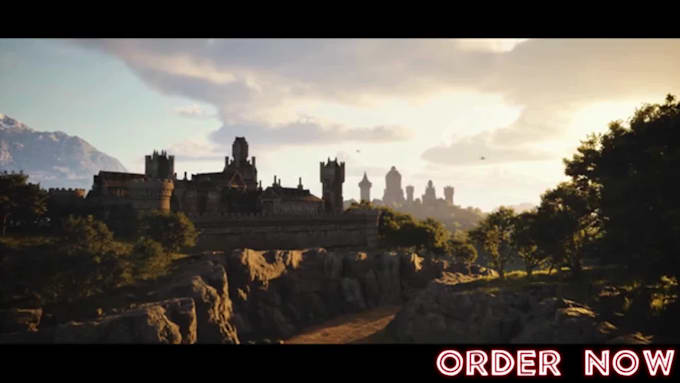 design medieval fantasy rpg 3d game environment and level design
