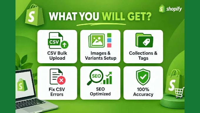 do shopify csv upload, bulk product import and store setup