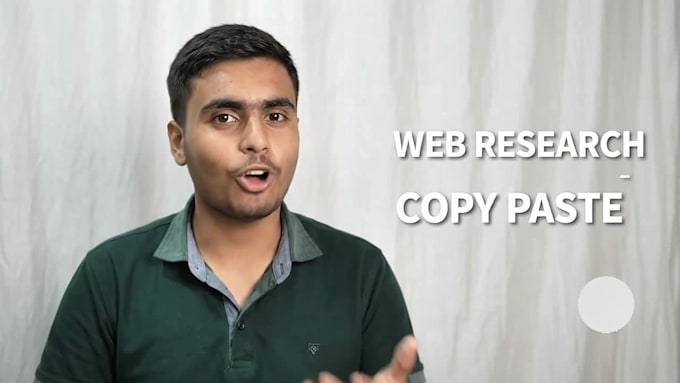 do data entry, web research, web scraping, excel data entry