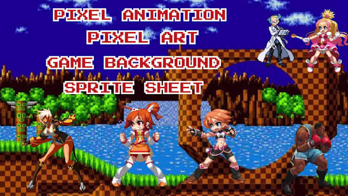do pixel art animation 2d pixel art character 2d sprite sheet pixel animation