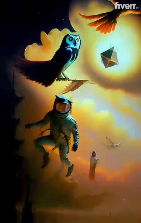 create surreal trippy psychedelic music visuals