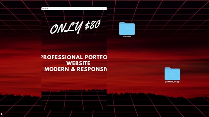 design a  portfolio website to showcase your services